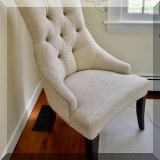 F23. Tufted desk chair 41”h x 25”w x 24”d 